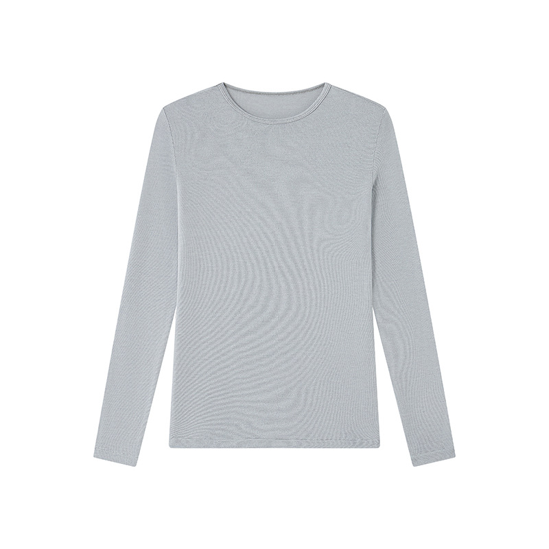 Damen Langarm-Unterziehshirt, Modal, Rundhalsausschnitt