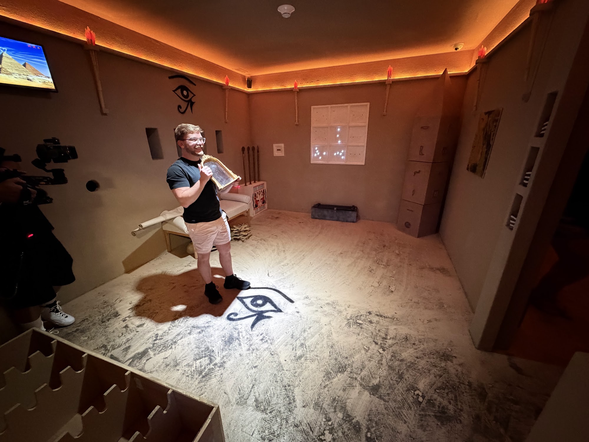 The real Pharaoh's Passage room at Lake Escape