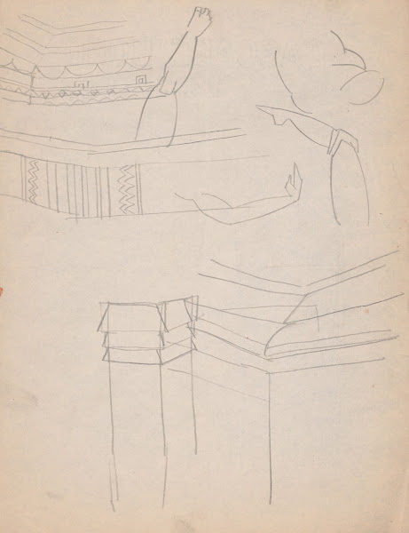 Design drawings for miscellaneous interiors some possibly related to the Hotel S