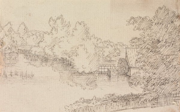 Landscape with Watermill and River
