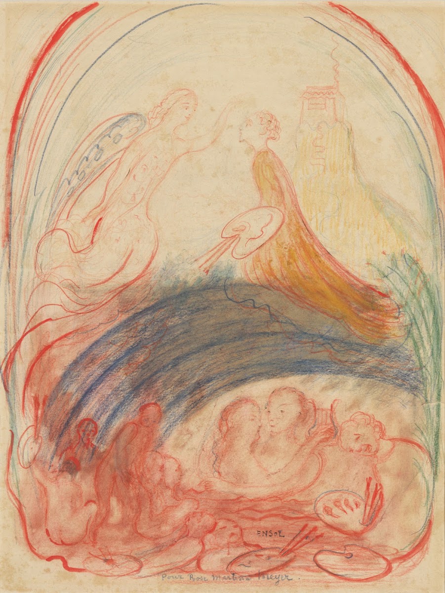 Ensor en zijn muze 1937