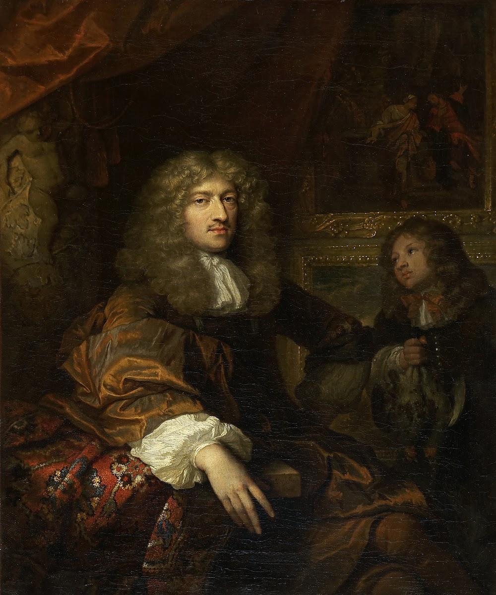 Portrait of Pieter Six with a Servant Bearing Hunting Booty 1677