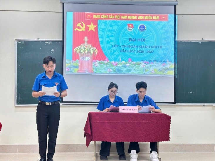 K66 ĐH CNTT B tổ chức thành công Đại hội lớp - Chi đoàn nhiệm kỳ 2026–2027