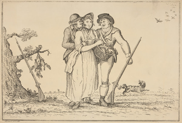 A goose between two foxes 1795