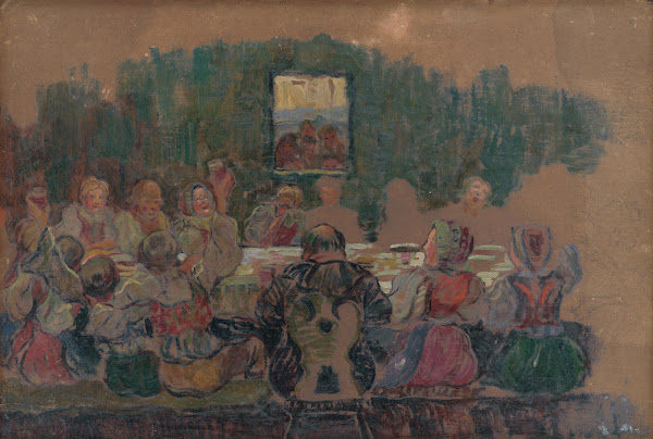 Wedding Feast  Study for the Painting 1929