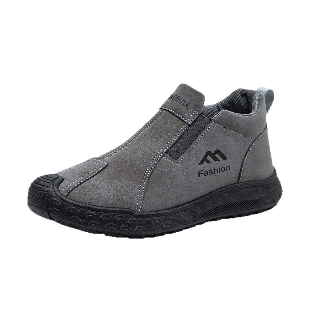 Insulated Men's Winter Boots, non-slip, mid-height shaft