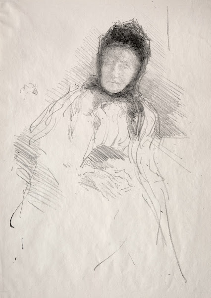 Unfinished Sketch of Lady Haden 1895