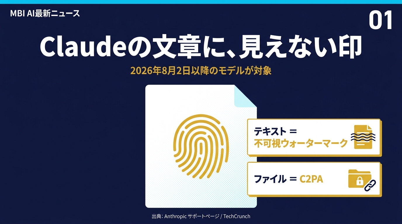 Claudeの文章に透かし