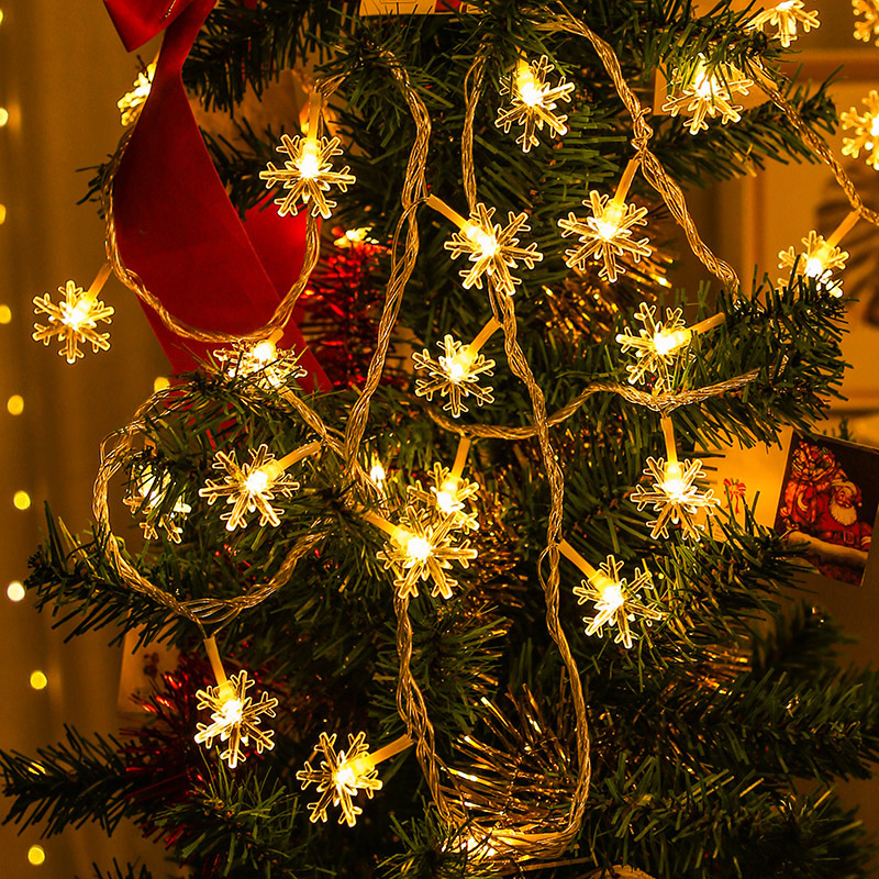 LED Snowflake String Light for Festive Decoration