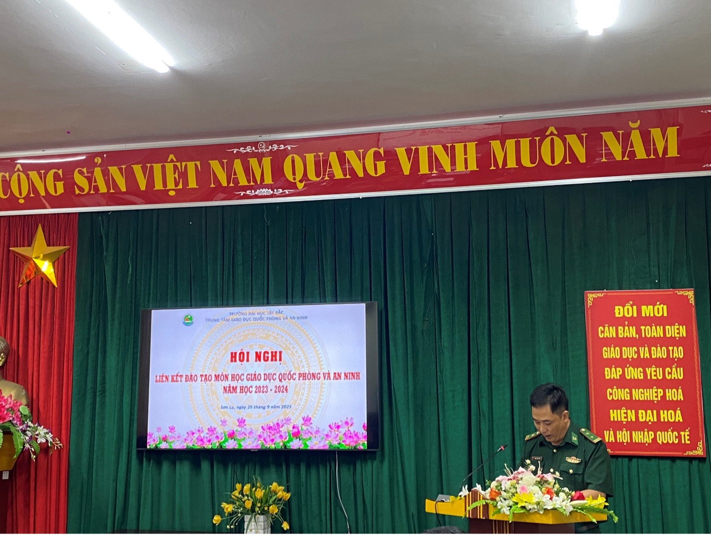 Hội nghị liên kết đào tạo môn học Giáo dục Quốc phòng và An ninh năm học 2023 - 2024
