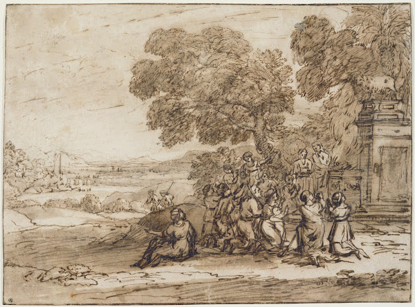 Die Anbetung des Goldenen Kalbes ca 1653