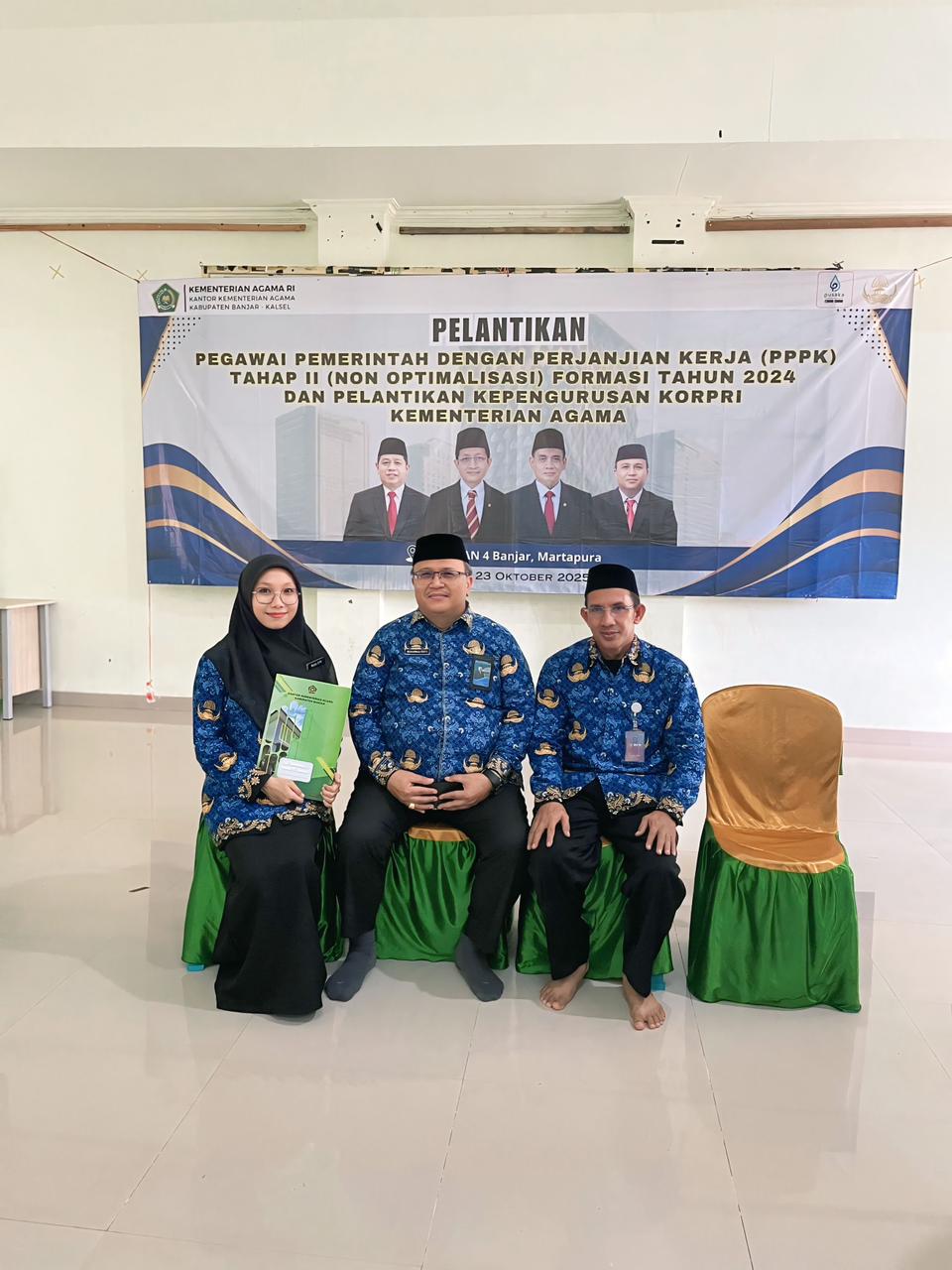 Pelantikan PPPK - Bayah dan Nor Halimah
