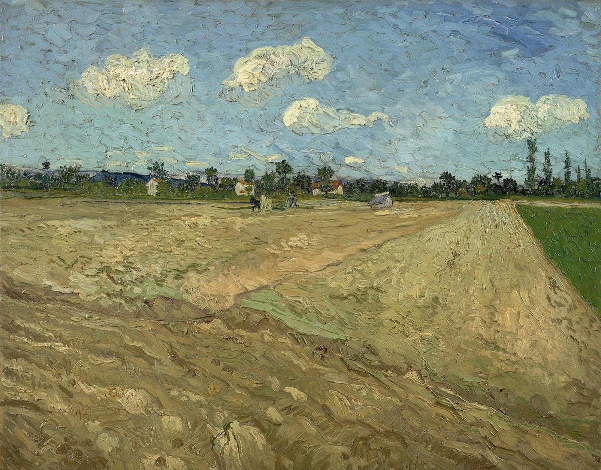Ploughed fields The furrows 1888