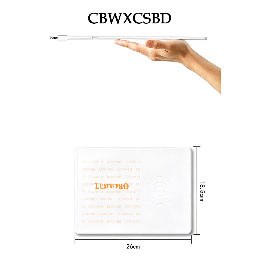 Ultra thin wireless charging mouse pad