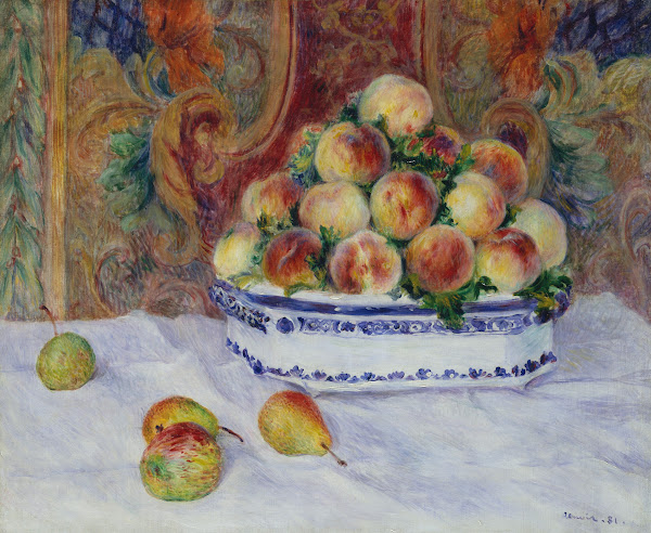 Still Life with Peaches 1881