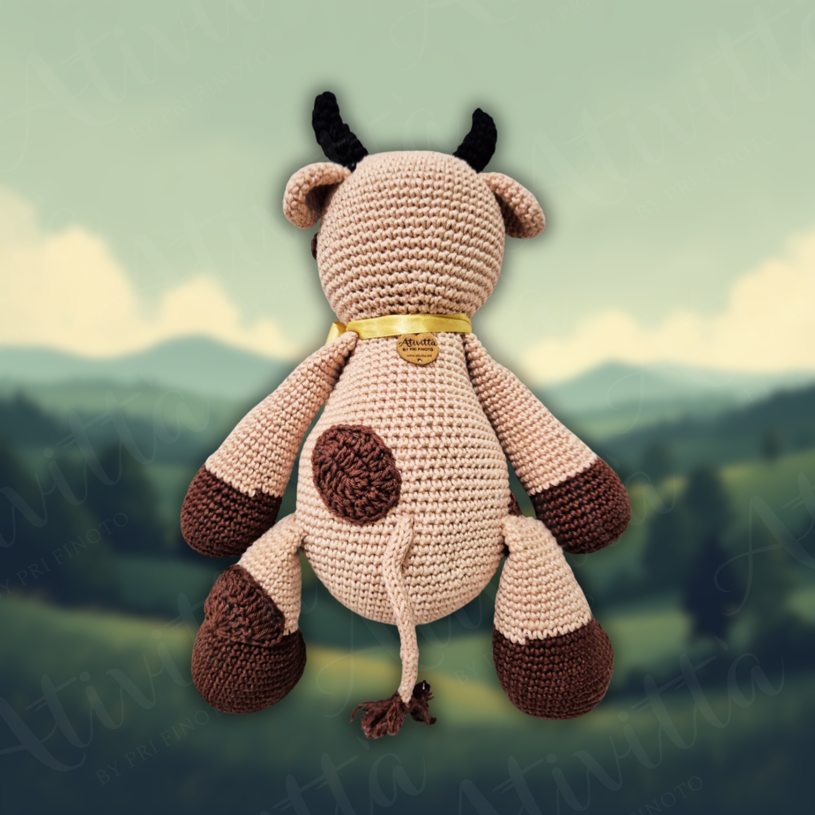 Vaquinha Mimosa em Crochê