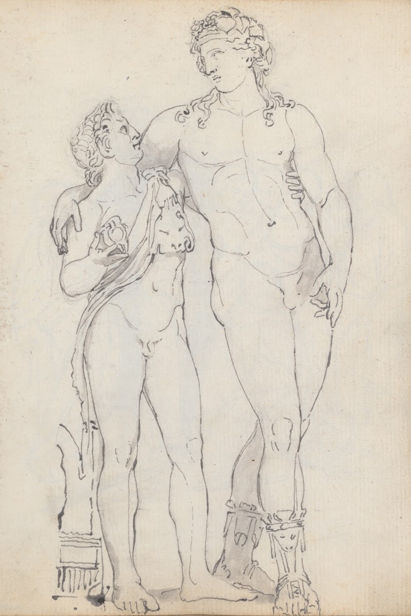 Bacchus Standing Leaning on a Faun 1787