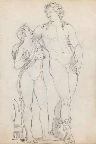 Bacchus Standing Leaning on a Faun 1787