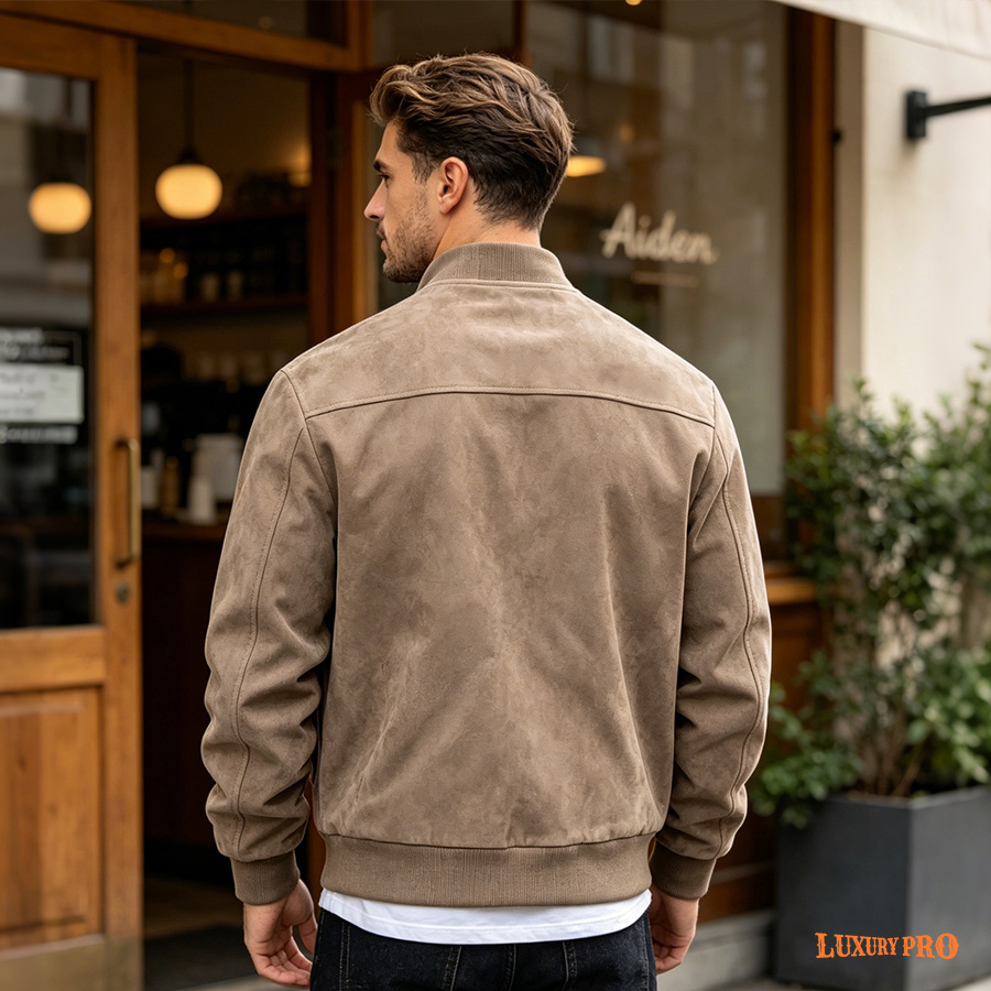 2D Solid Color Baseball Jacket