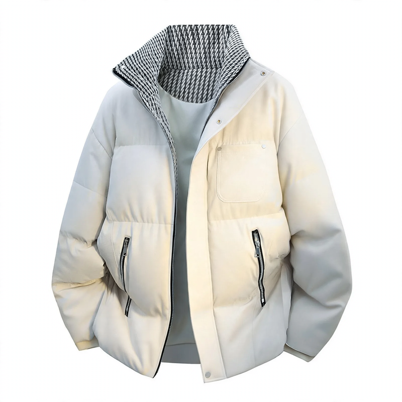 Insulated Stand-Up Collar Winter Jacket for Men and Women