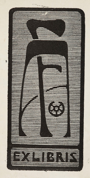Bookplate of AF Armin von Foelkersam 1899