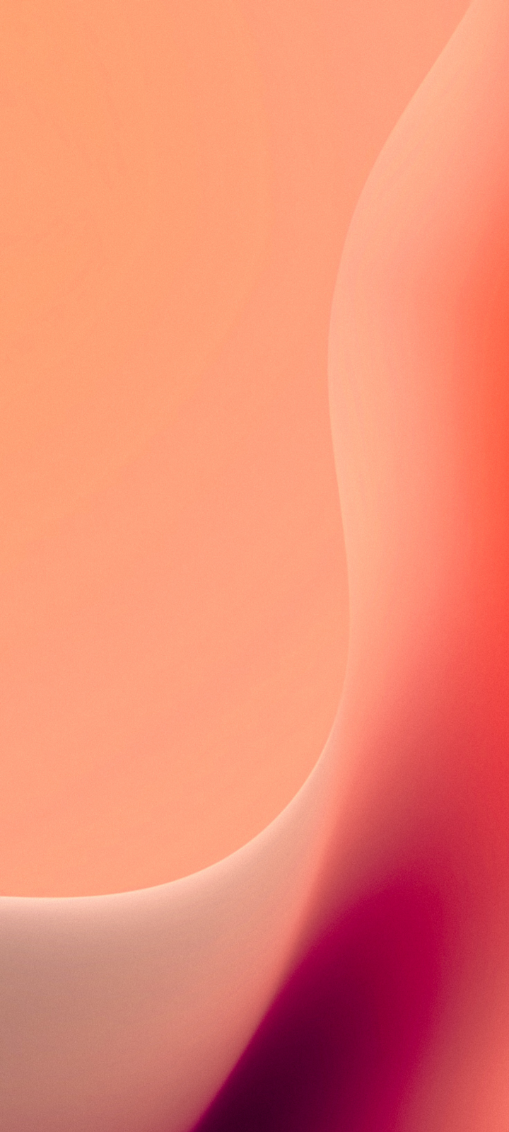 Abstract Peach and Pink Curves - Abstract Digital Art 2K iPhone Wallpaper (1468x3264)