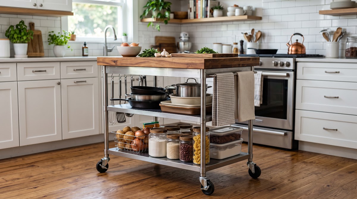 Best Small Kitchen Island Carts for Apartments (2026) - BEST OVERALL — IN CONTEXT