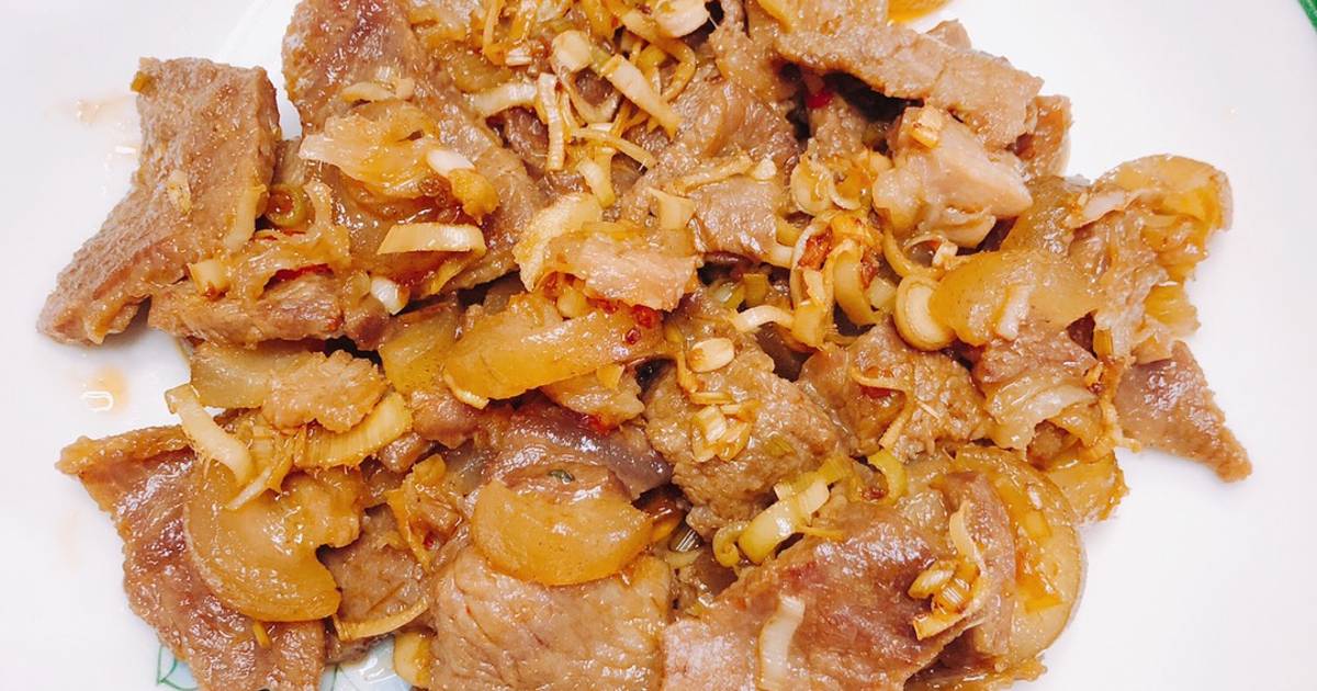 Bê xào sả ớt
