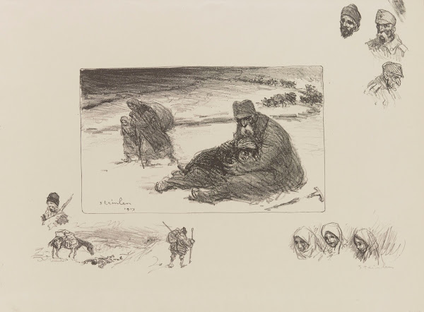 La retraite serbe  le roi Pierre 1917