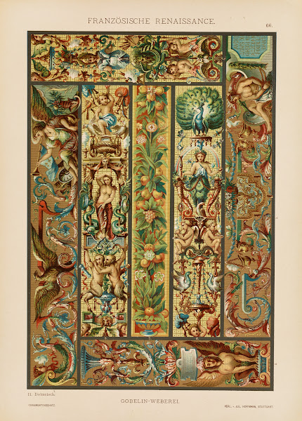Franzosische Renaissance  Gobelin Weberei 1887