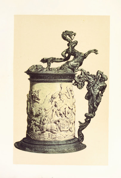 Tankard in Carved Ivory mounted in Oxydised Silver 1858