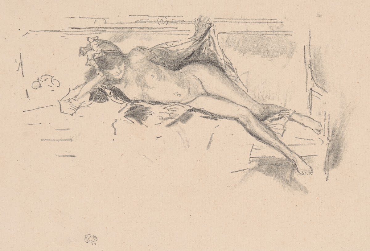 Nude Model Reclining 1893