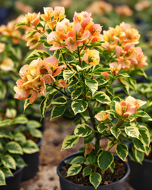 Imported Golden Sunshine Variegated Bougainvillea Plant