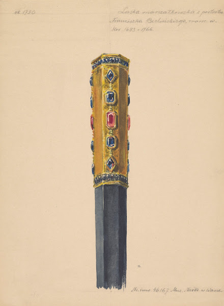 Marshals Baton from the Portrait of Paweł Karol Sanguszko 1680 1750 Grand Marsha