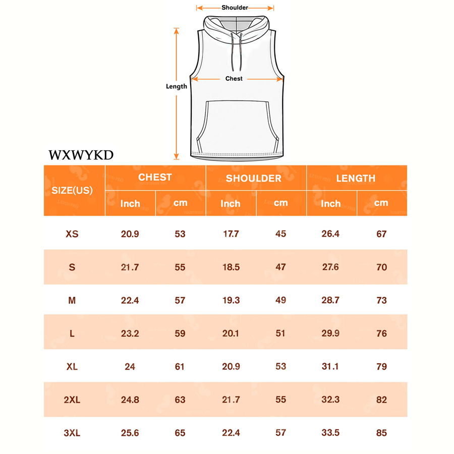 AOP Sleeveless sweatshirt with pockets