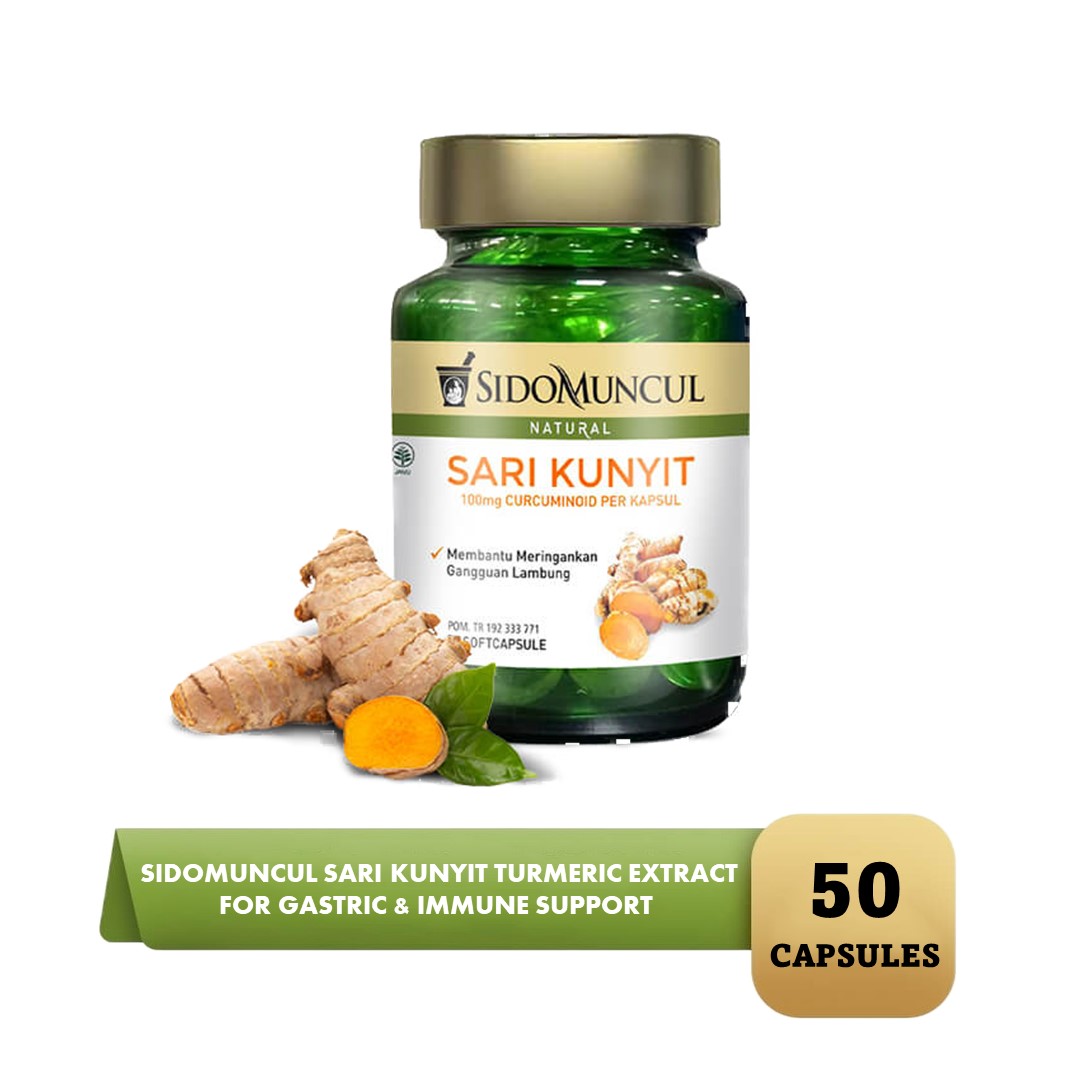 Sari Kunyit Sidomuncul Turmeric Curcuminoid Extract For Gastric & Immune Support