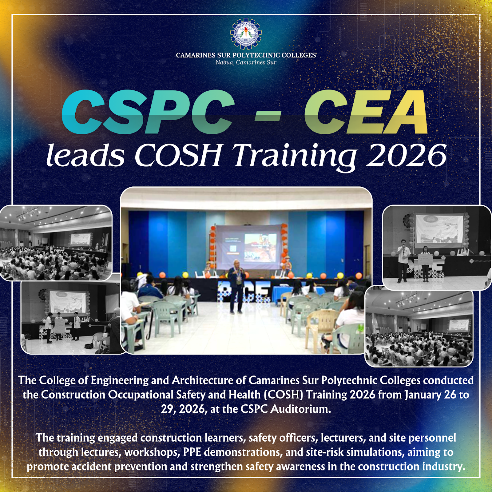 CSPC-CEA leads COSH Training 2026