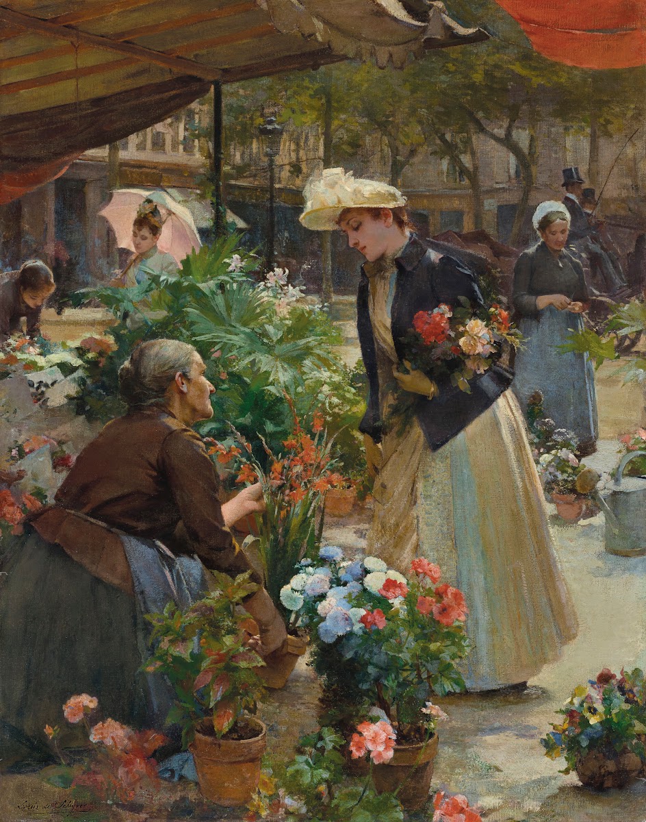 Paris  The Flower Market on the Île de la Cité