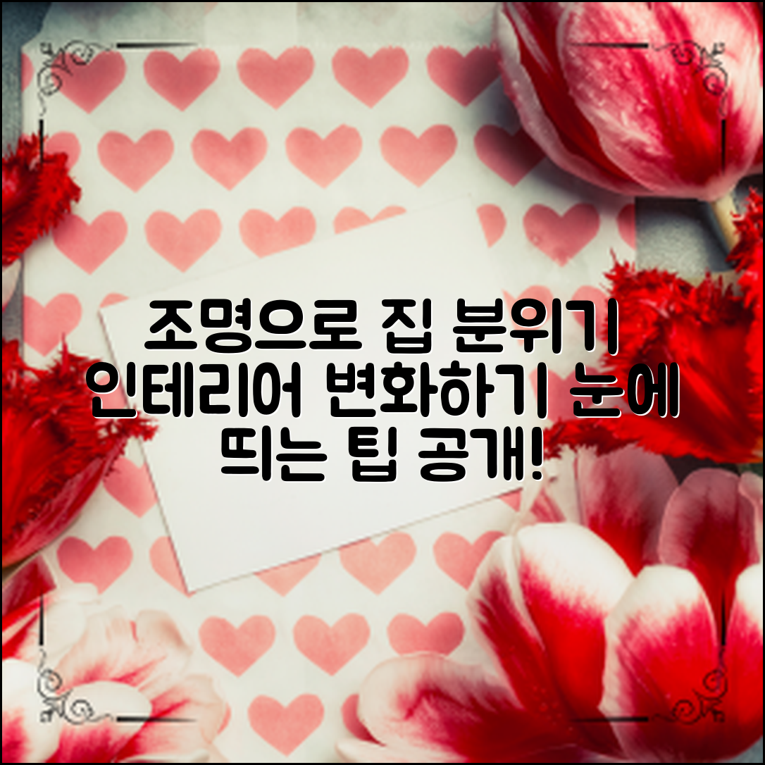 조명 활용 인테리어로 집 분위기 변화시키는 법