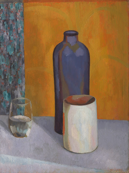 Still life with blue bottle 1917