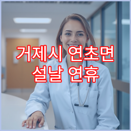 거제시 연초면 설날 연휴 휴일 당번약국 위치 및 연락처 확인