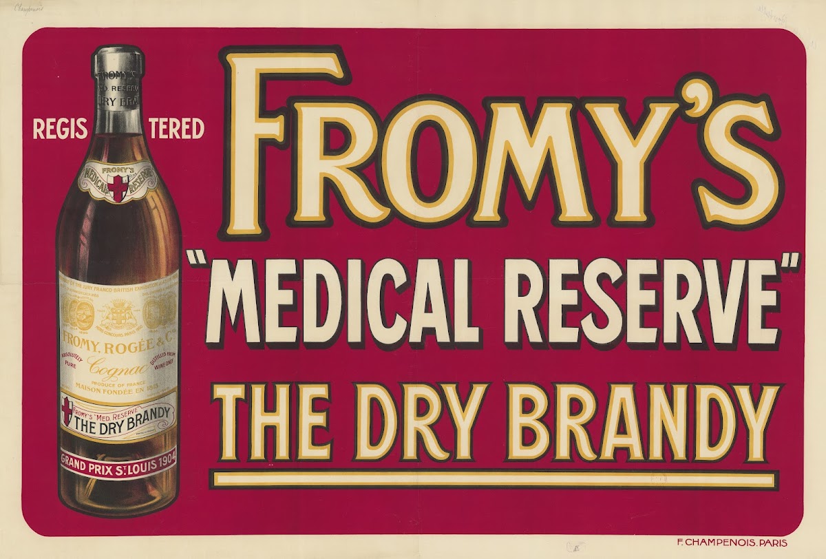 Fromys Medical Reserve The dry Brandy 1914