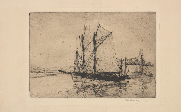 Port in Concarneau 1908