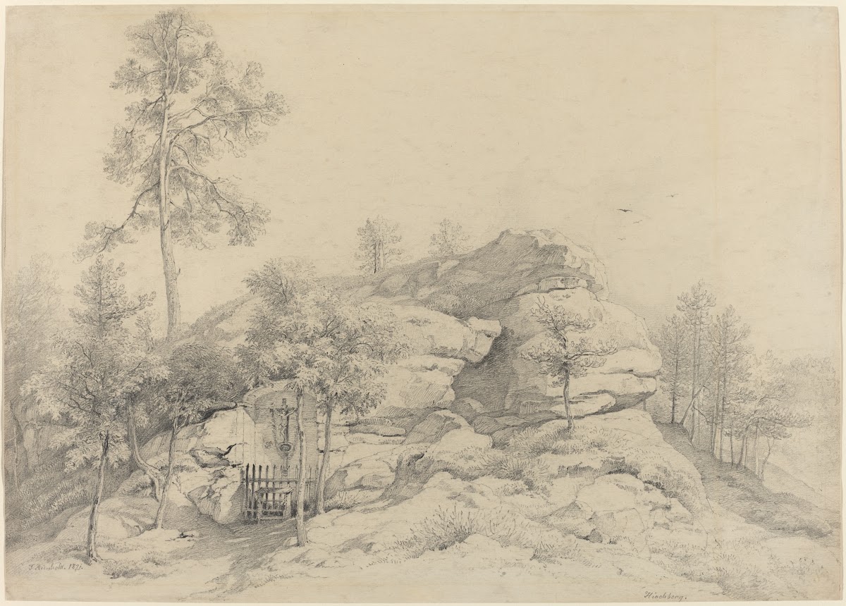 A Wayside Shrine Carved into a Rocky Tor 1821