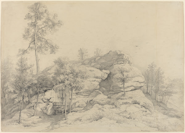 A Wayside Shrine Carved into a Rocky Tor 1821