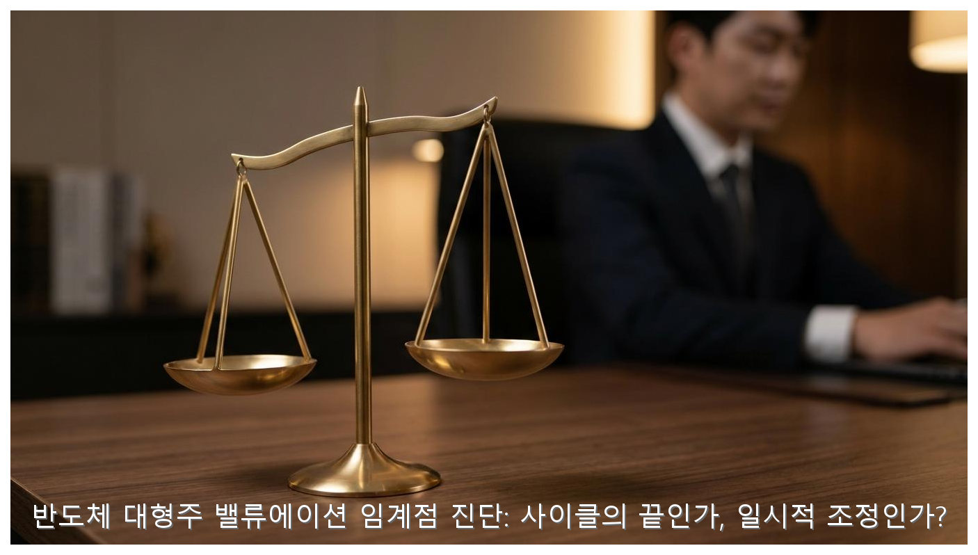 반도체 대형주 밸류에이션 임계점 진단 핵심 안내 및 분석 인포그래픽 (5)