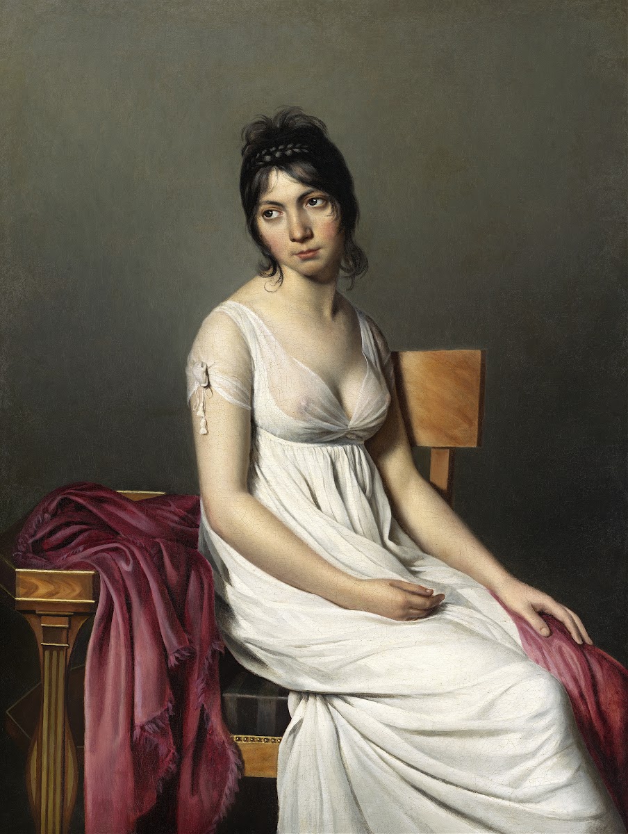 Portrait of a Young Woman in White c 1798
