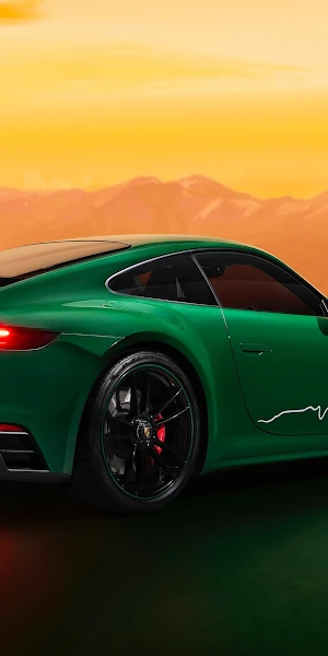 Porsche, 911, Carrera, Gts, Green 4K Wallpaper Background