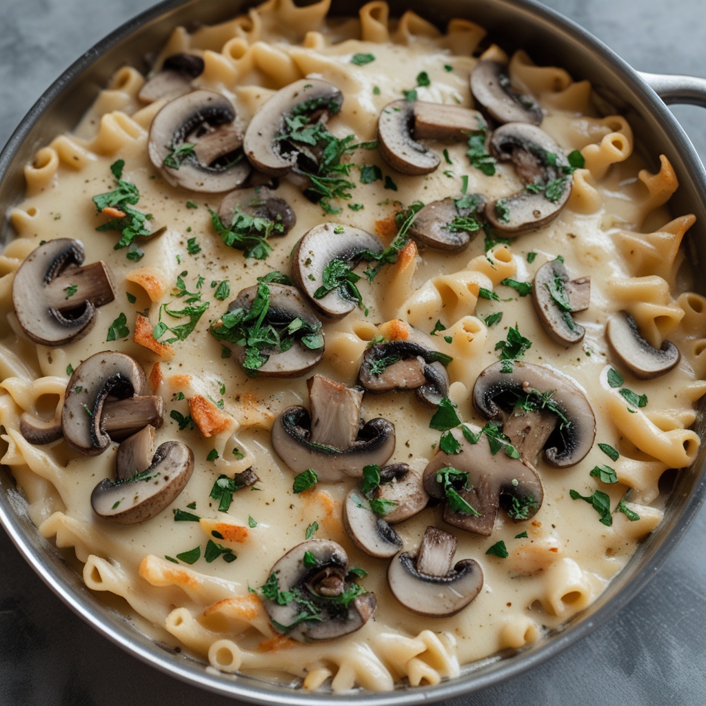 Creamy Tuscan Mushroom Pasta Skillet: Easy Dinner with Mushroom Recipes for Busy Weeknights