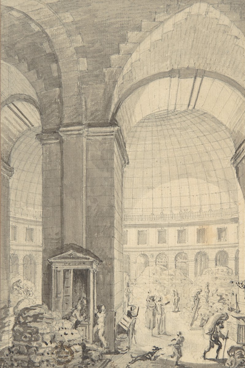 Interior of Halle aux Blés Paris The Corn Exchange